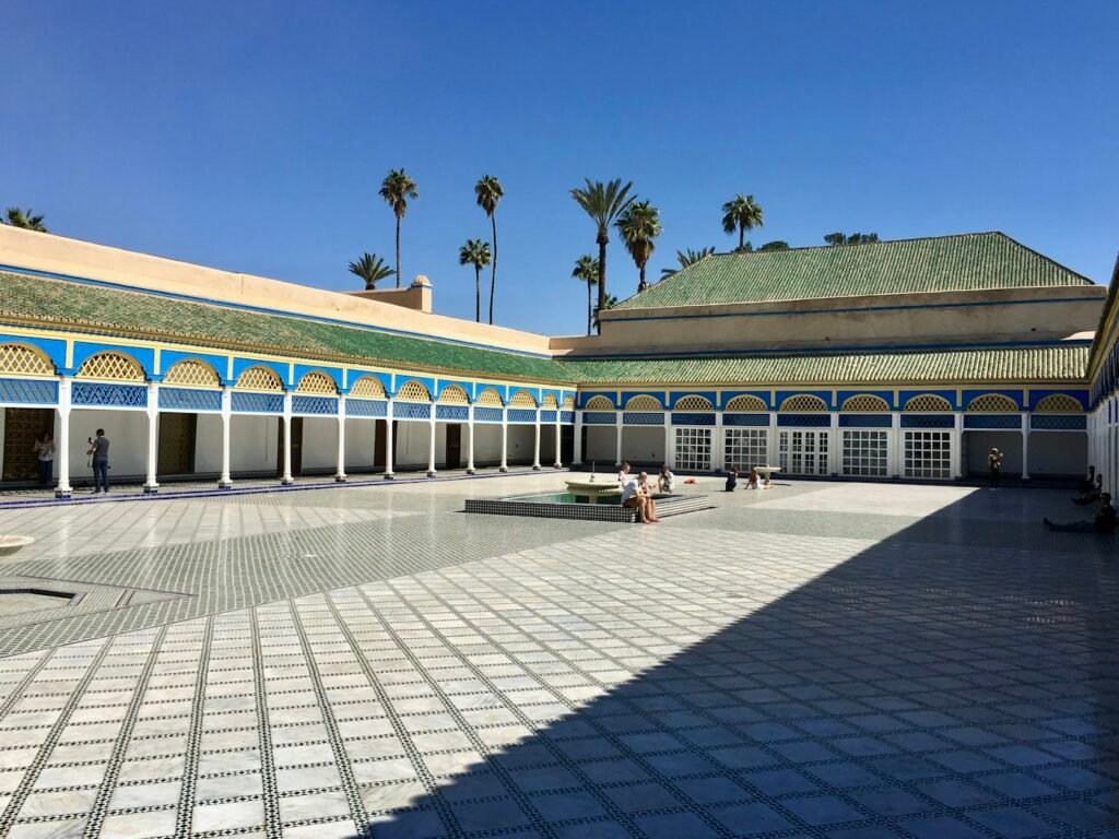 Courtyard of the Bahia Palace in Marrakech